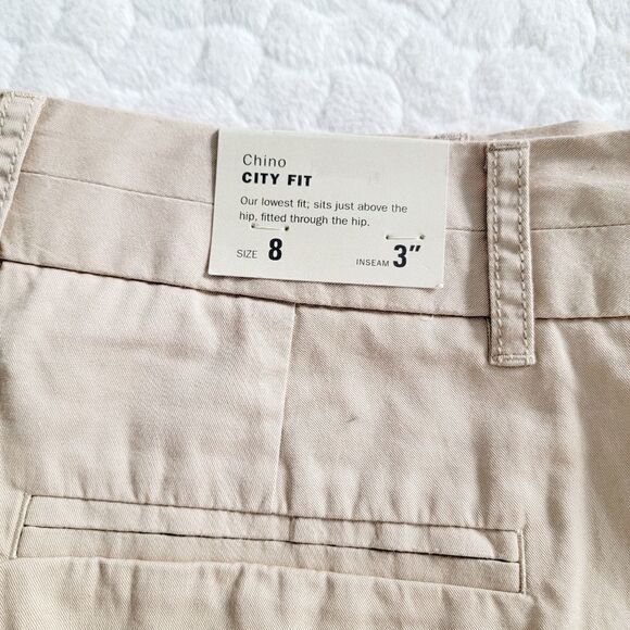 New J. Crew Chino city fit tan shorts khaki pockets 8 comfy lightweight casual - Picture 3 of 7